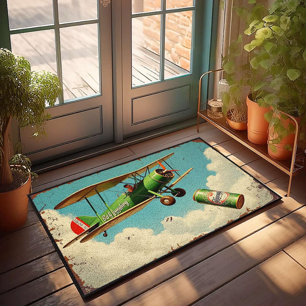 Tapis de porte d'intérieur vintage pour protéger vos sols avec une touche d'humour