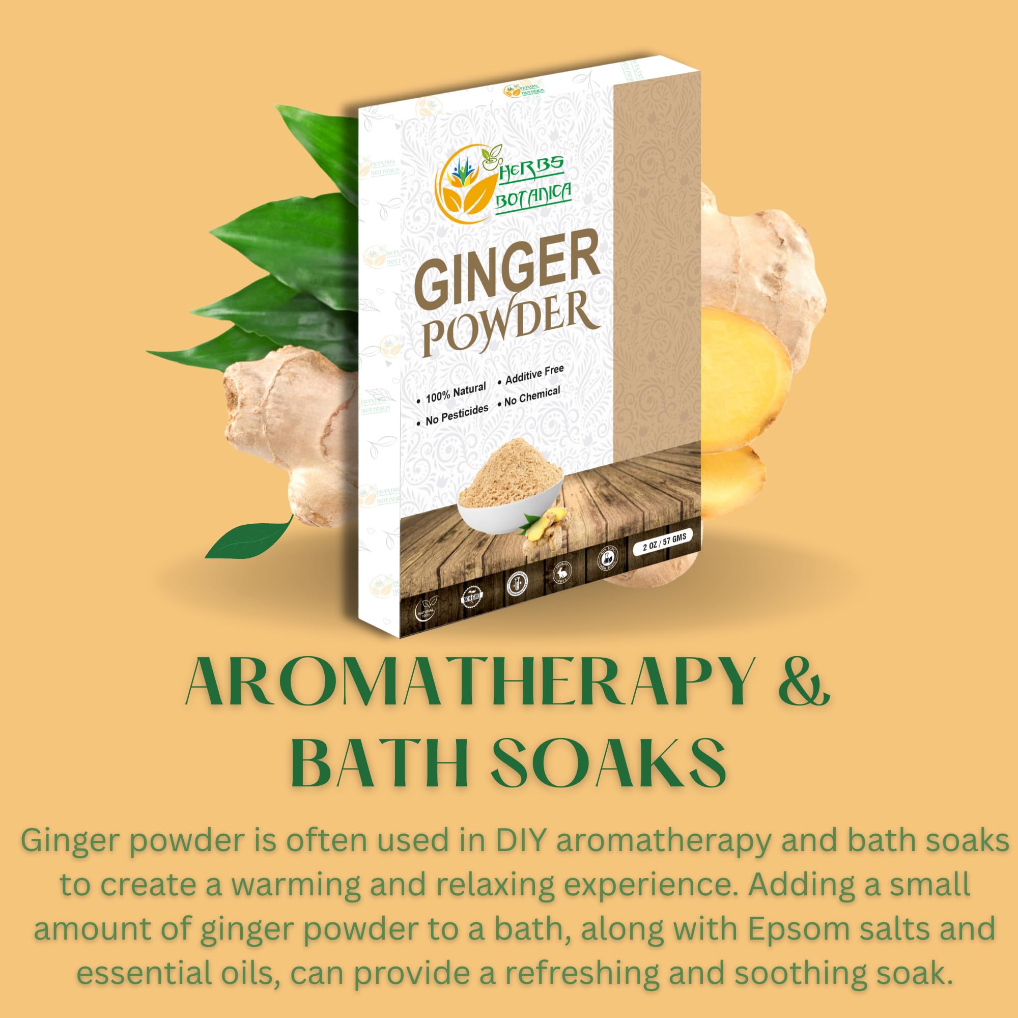 Amazon.com : Herbs Botanica Ginger Powder Jenjibre En Polvo