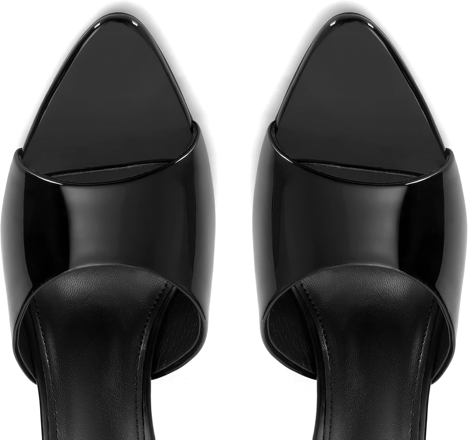 Heeled Sandals For Women Pointed Open Toe High Heels Stiletto Pumps Mule Slip on Sexy Trendy Slingback - Image 5