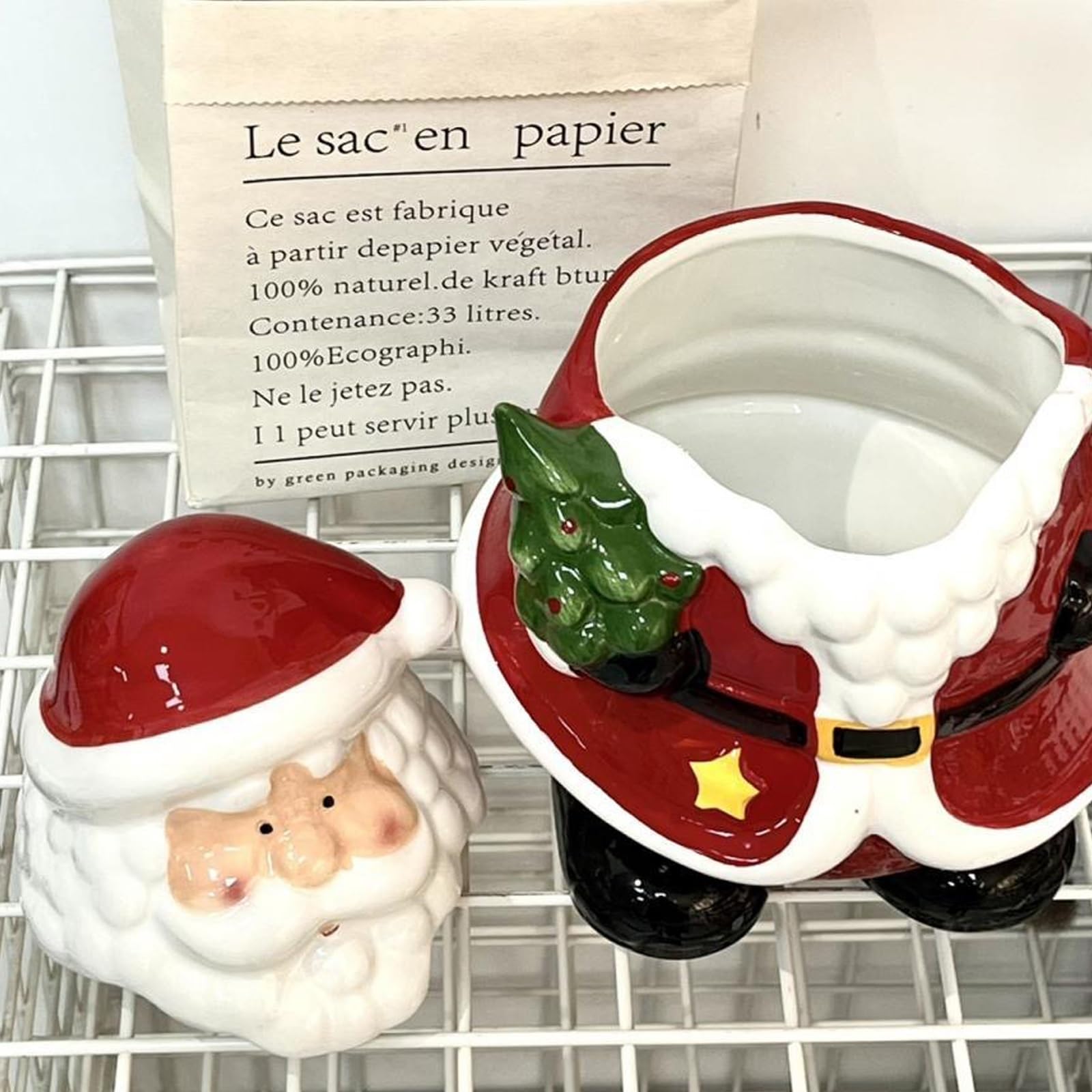 Kerst Gnome Koekjestrommel met Luchtdicht Deksel