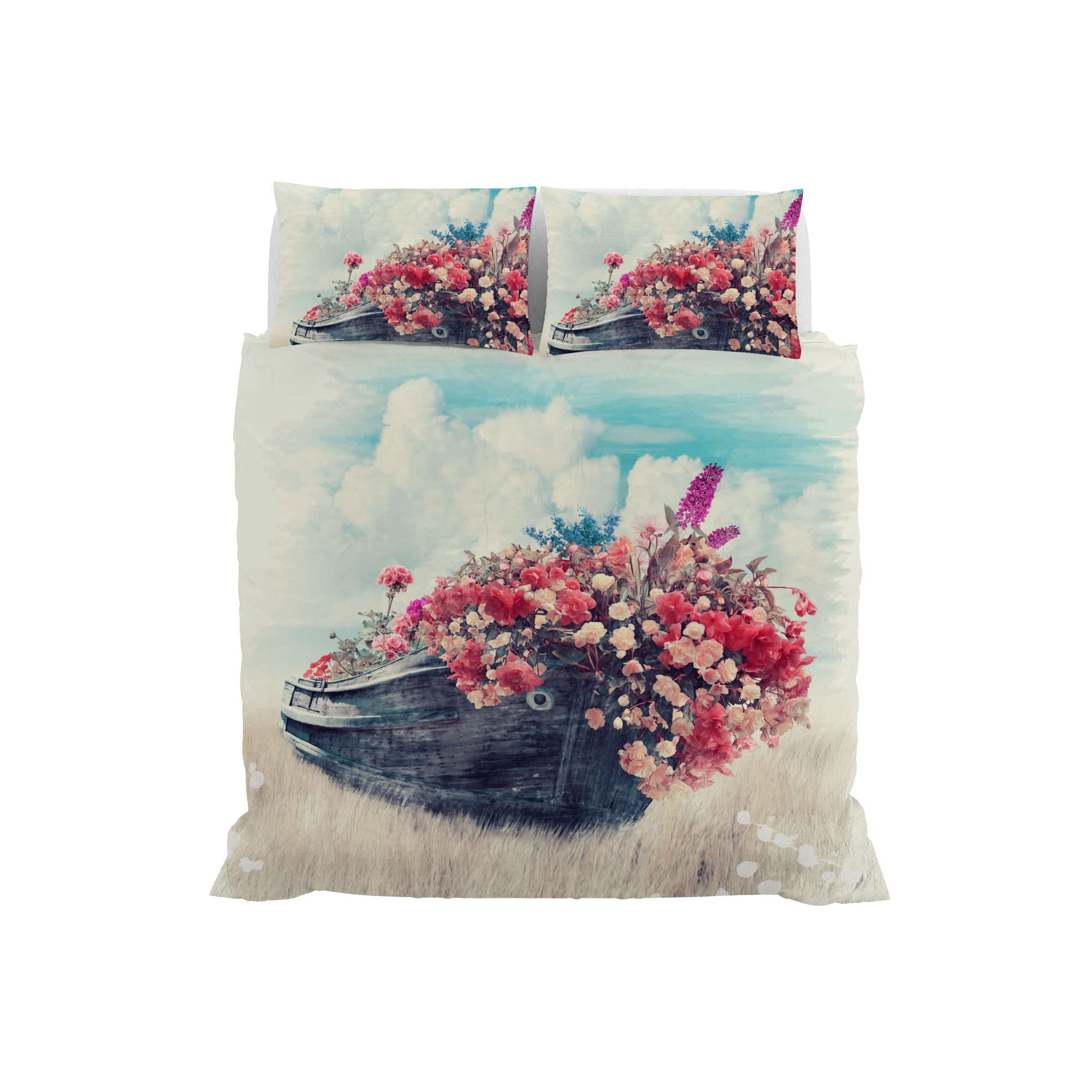 Italian Bed Linen SOGNI D'AUTORE Duvet Cover Set 100% Cotton, SD-17, Double, Doble - Image 3