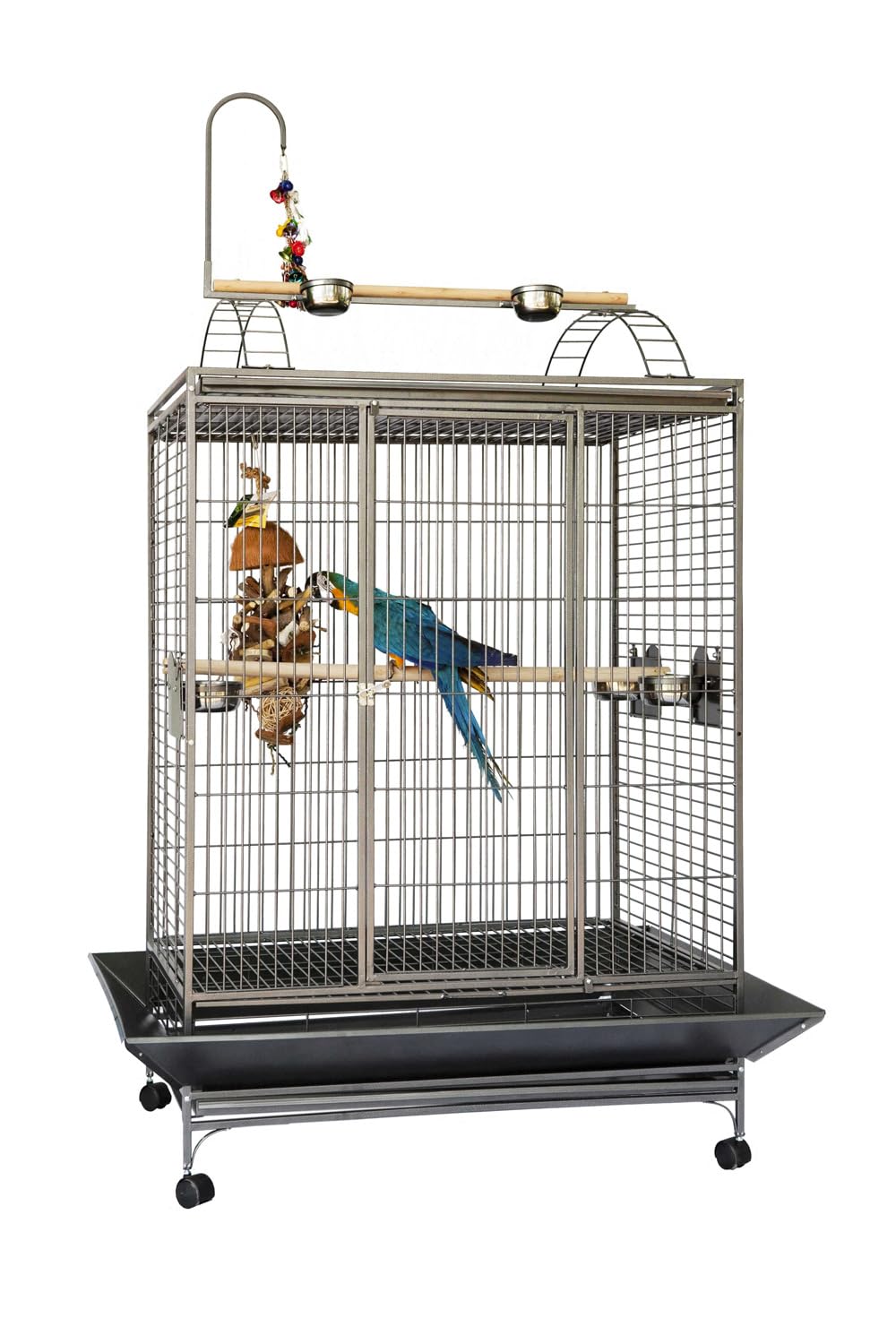Jaula Grande para Pajaros, Jaula Ideal para Grandes Loros, 101 x 76 x 183 cm