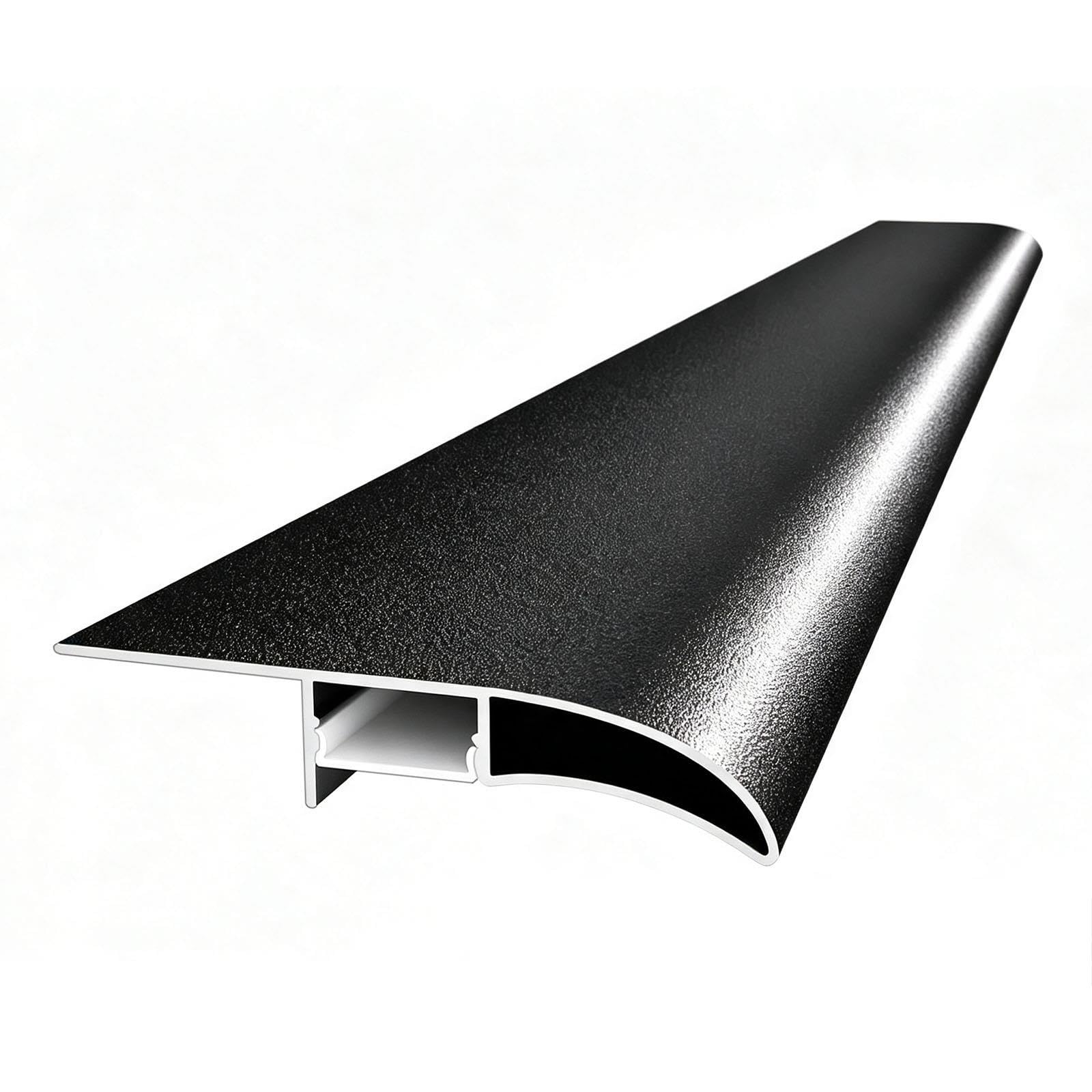 Perfil vierteaguas aluminio curvo exterior canal drenaje lluvia