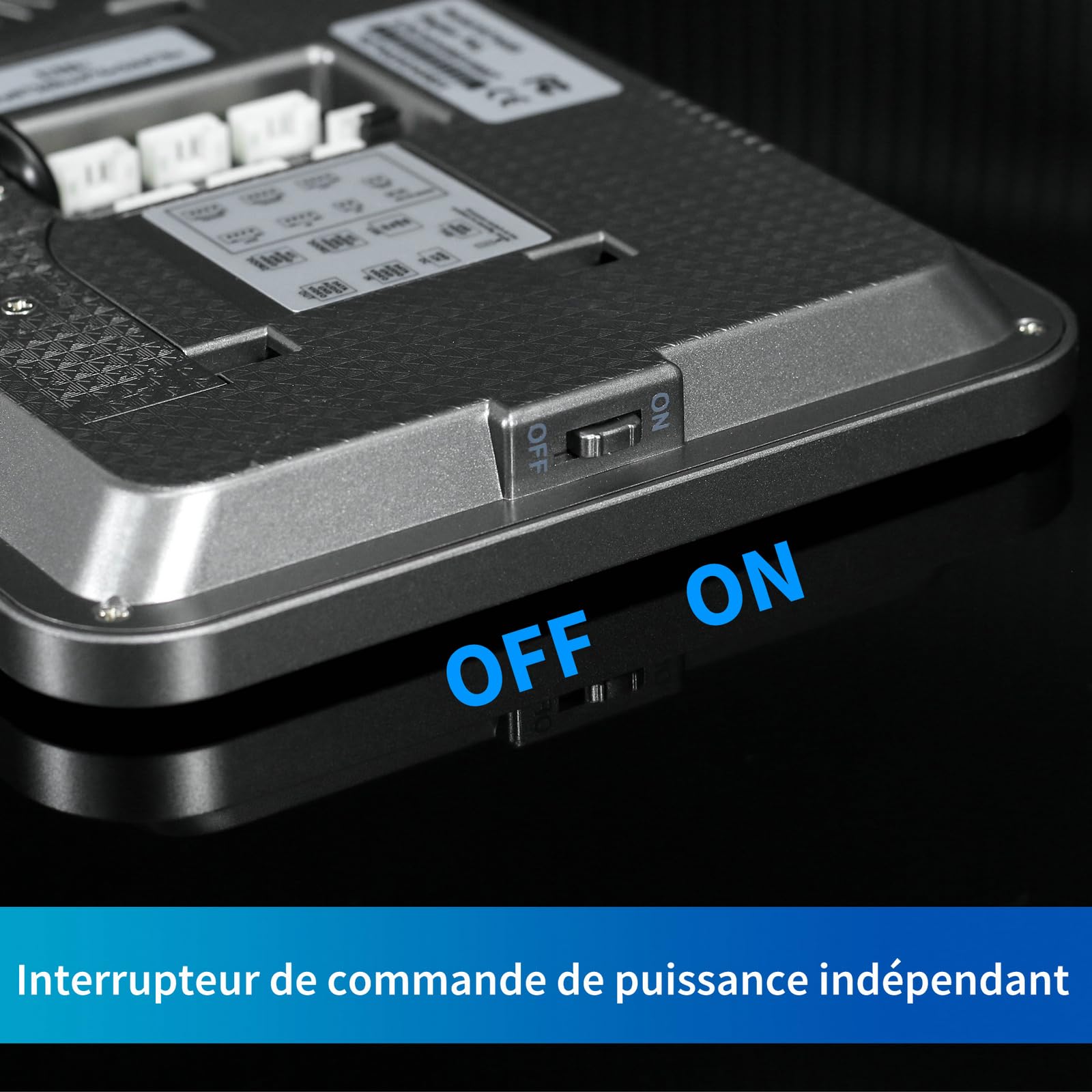 Karmen Visiophone Intelligent Tuya WiFi, écran Tactile de 7 Pouces, Sonnette en Alliage 1080P, Enregistrement de Détection de Mouvement, Prend en Charge AC 100V-240V