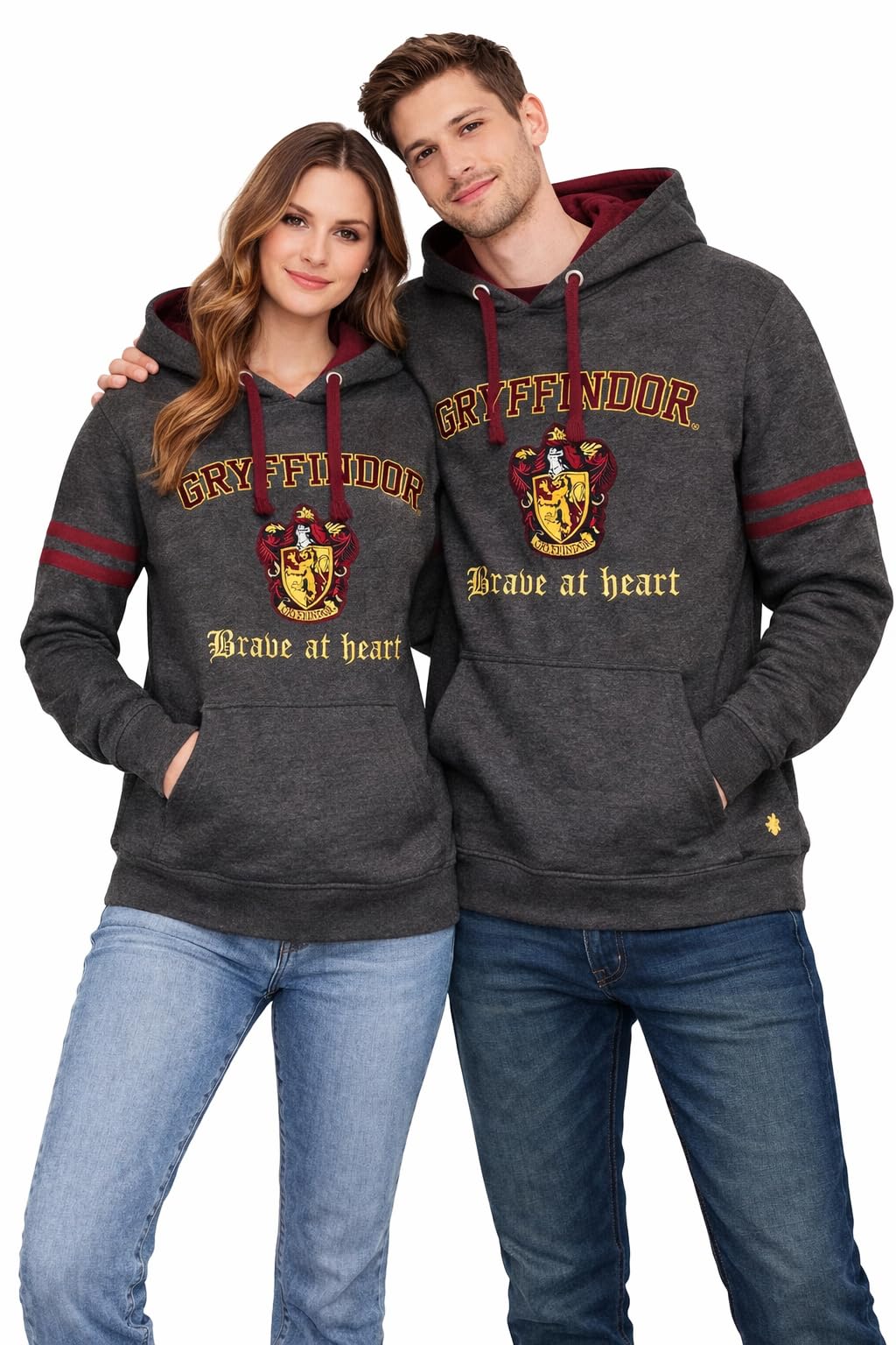 Unisex Harry Potter Gryffindor Applique gesticktes Haus Crest Hoodie: X-Large