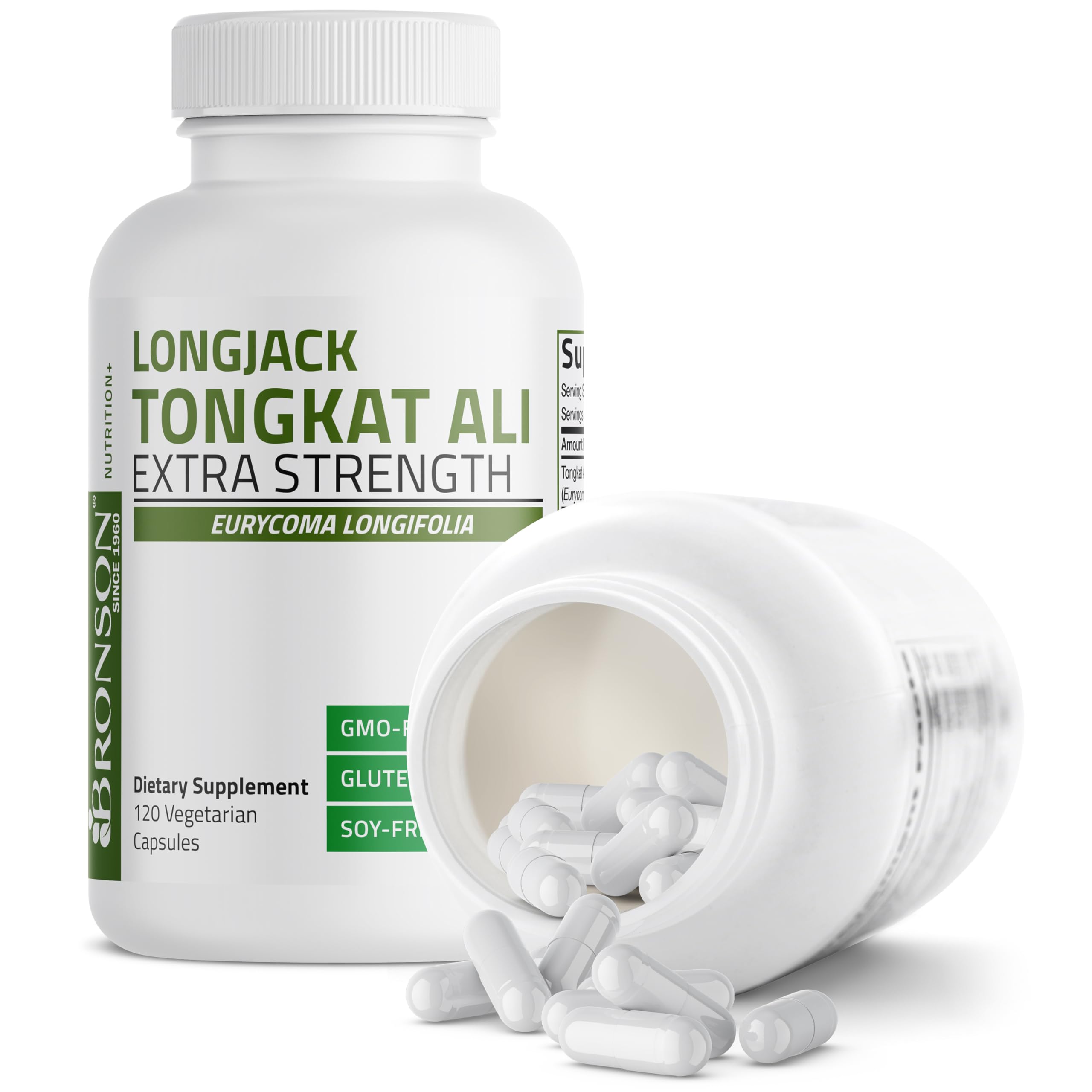 Bronson Longjack Tongkat Ali Extra Strength, 120 Vegetarian Capsules — Amazon image 4