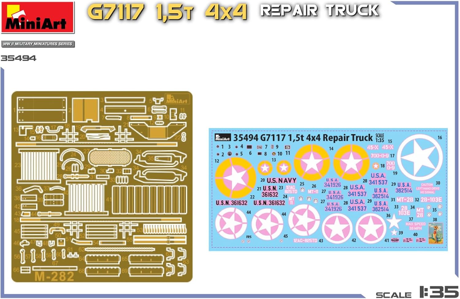 Miniart 1:35 - G7117 1,5t 4x4 Repair Truck