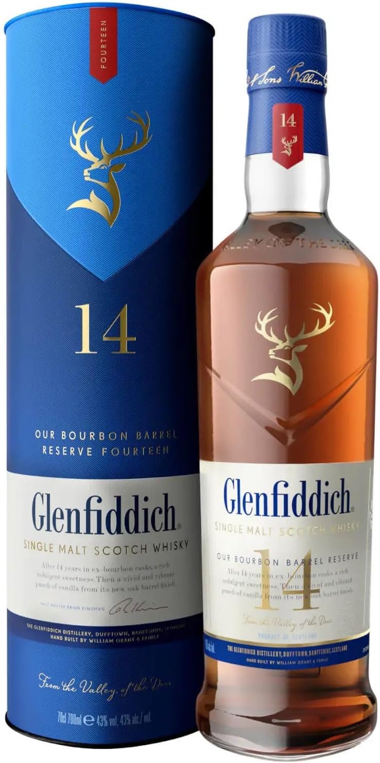 Glenfiddich Scotch 14 Year Bourbon Cask Reserve, 750 ml