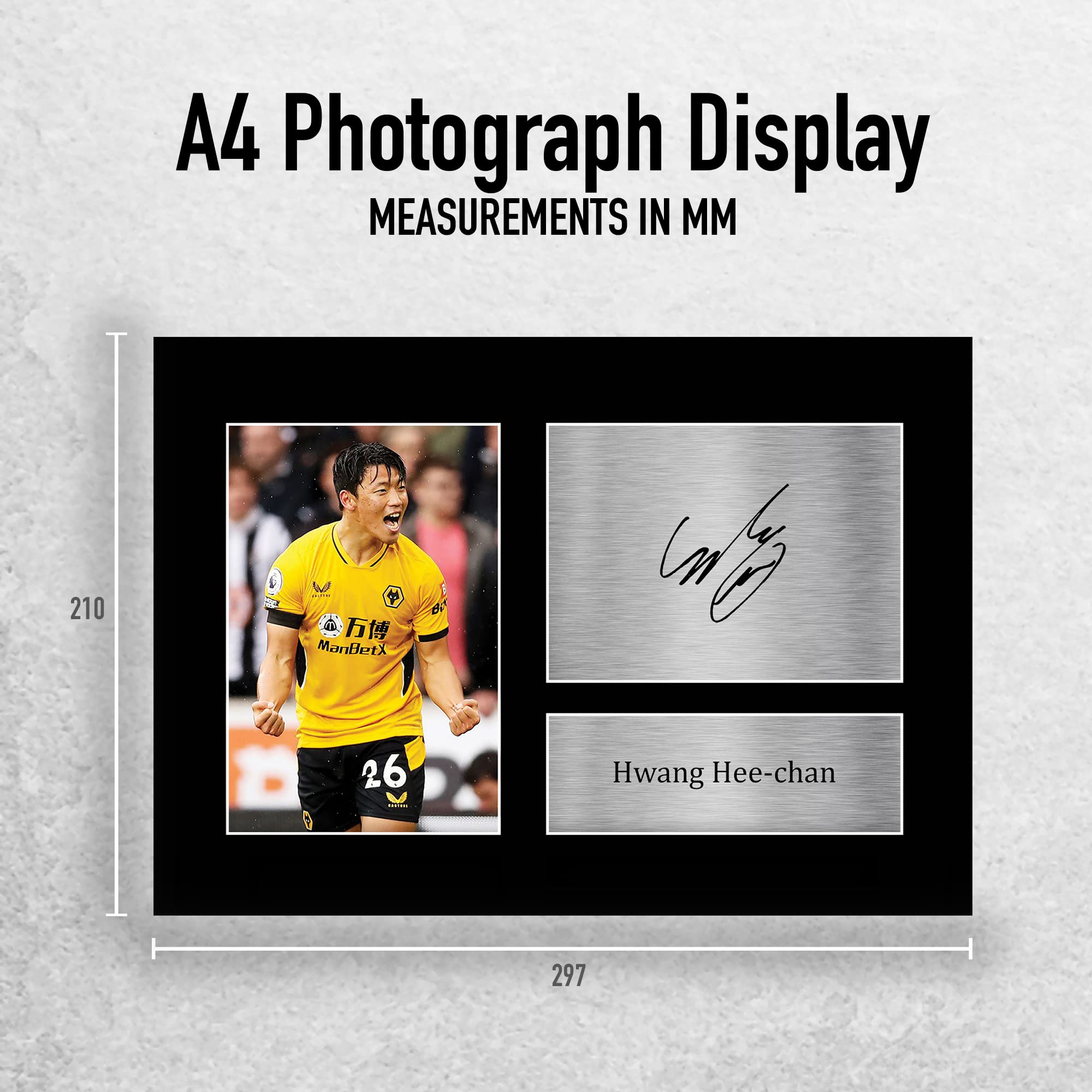 HWC Trading A4 Hwang Hee-chan Wolves Gifts Printed Signed Autograph Picture for Football Fans and Supporters - Image 2