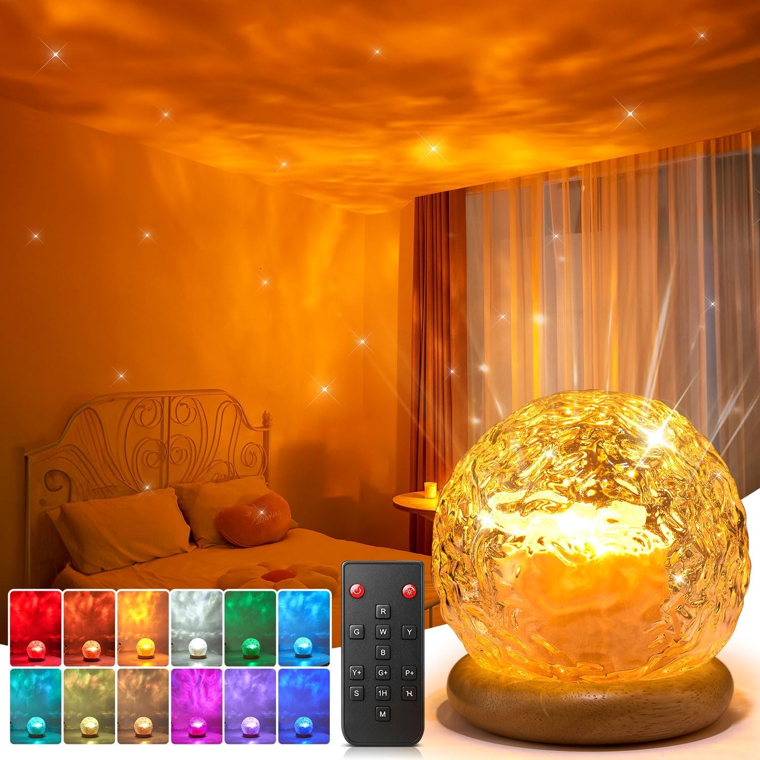 (-30%) LED Deko Lampe Nachttischlampe Sternenhimmel Projektor Geschenke für frauen