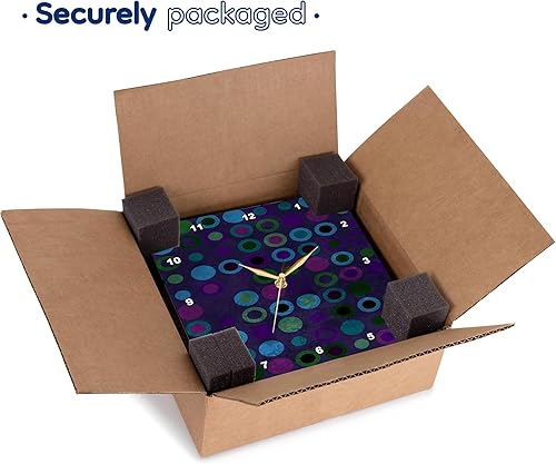 Miniatura 7 de 3dRose dpp_29204_1 Reloj de pared retro con lunares frescos, 10.0 x 10.0 in