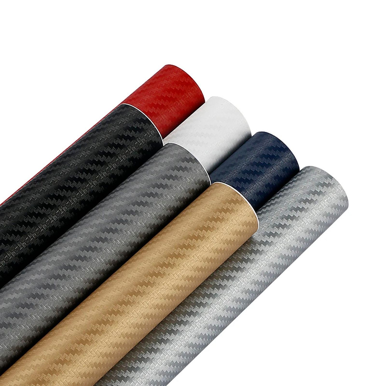 50 cm x 200 cm 3D Carbon Fiber Vinyl Car Wrap Sheet Roll Film Naklejki samochodowe i naklejki Akcesoria do stylizacji motocykli samochodowych