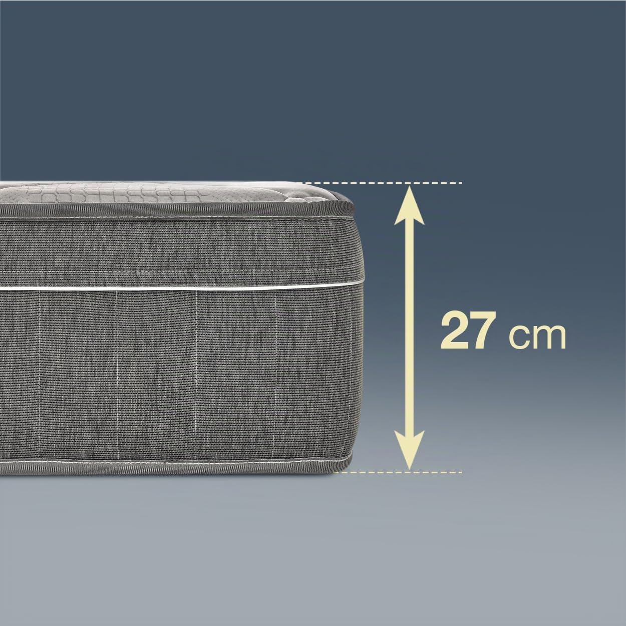 KUO Dream - Colchón ComfortNest | Espuma con Memoria Energy Visco | Grosor 27 cm | Firmeza Media-Alta, 135 x 190 cm