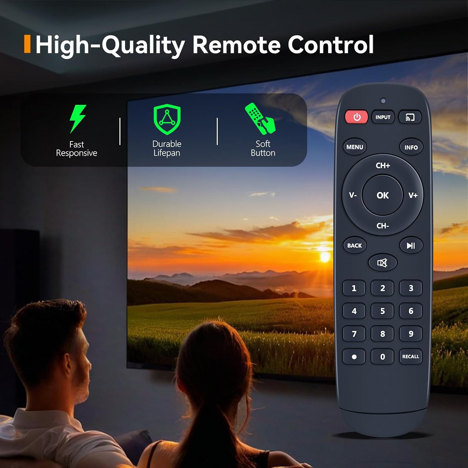 New Replacement HTRE-A17C Remote Control for Haier Smart TV 65UG6550G image 3