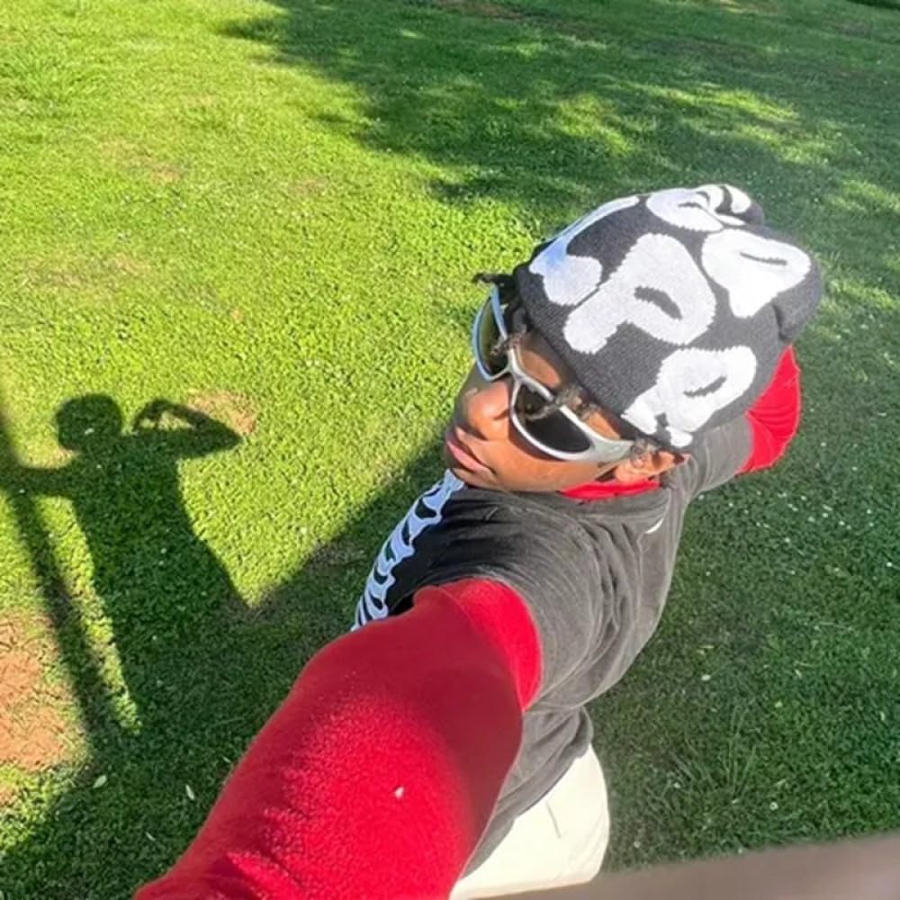 Beanie Y2k Hat Acrylic Knit Skull Cap MEA Culpa Graphic Beanies Design Winter Warm Hats for Women Men - Image 7