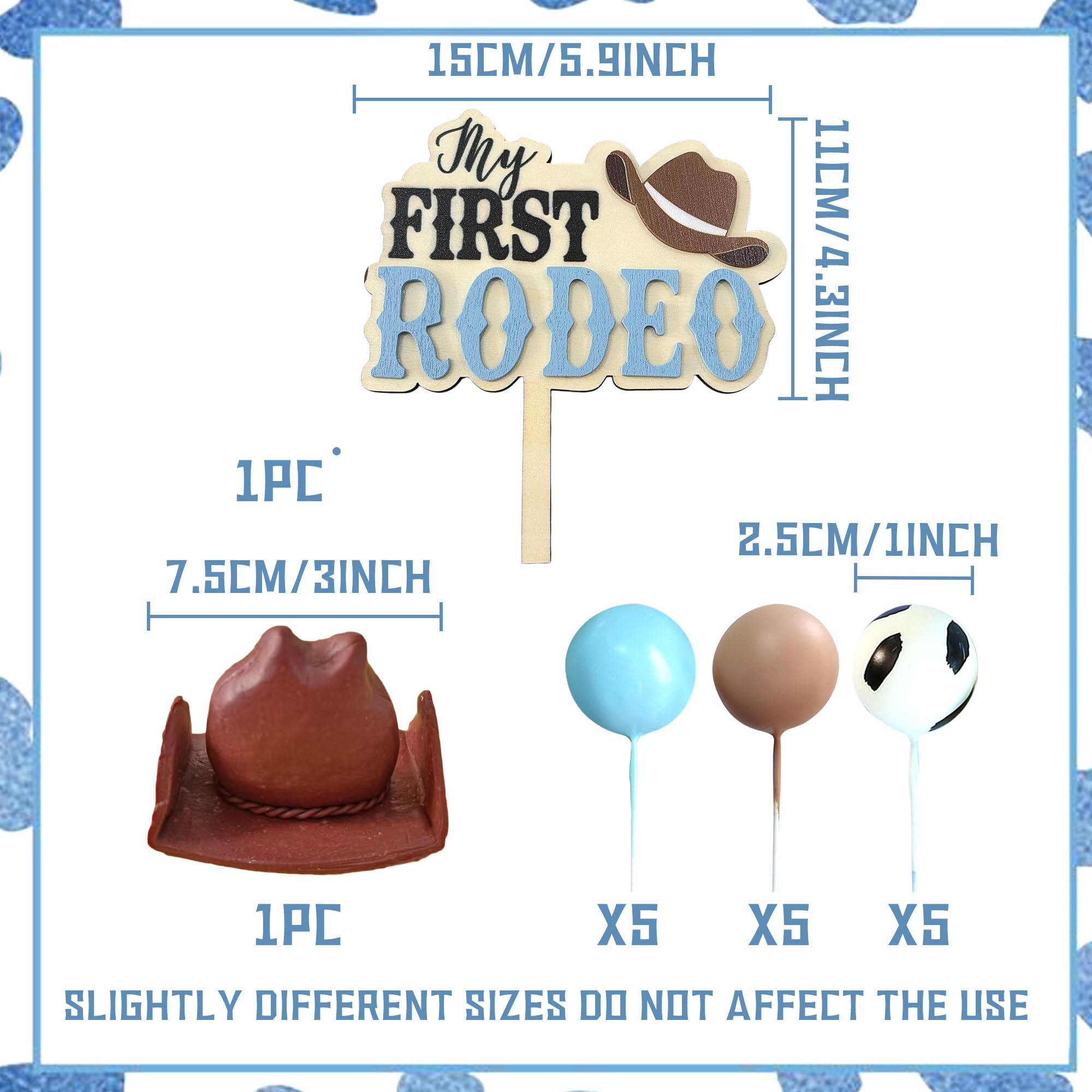 JeVenis Cowboy-Kuchenaufsatz – Pferde & Western-Deko Für Rodeo-Geburtstagsparty