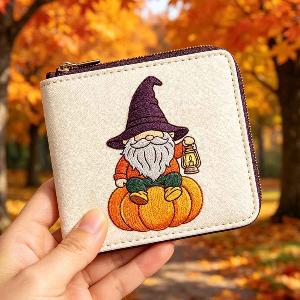 ORIGACH 4 Sheets Autumn Pumpkin Water Soluble Embroidery Pattern Stabilizer