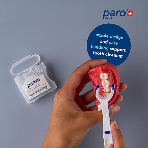 Miniatura 3 de Paro Soporte para hilo dental, el mango de hilo dental reutilizable de agarre perfecto para limpieza oral, recargable y fácil de limpiar, funciona