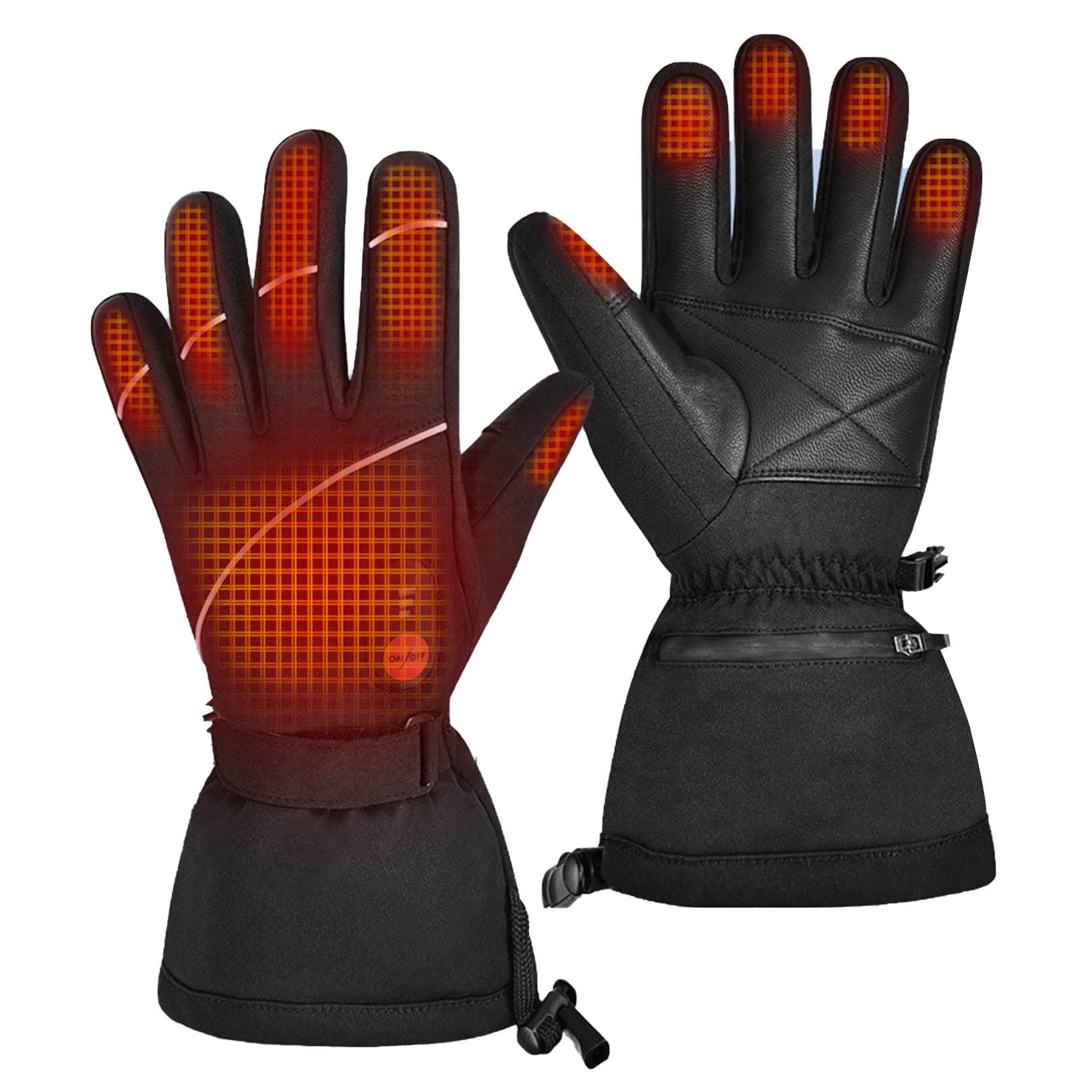 Guantes calefactables para motocicleta, ciclismo y caza en días fríos