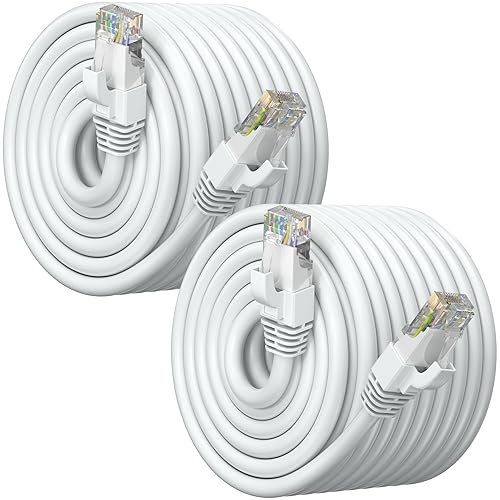 Miniatura 15 de Maximm Cable Ethernet Cat 6 de 30 pies (paquete de 2) – Cable LAN de alta velocidad, cable de Internet, cable de conexión y cable de red – UTP, 10