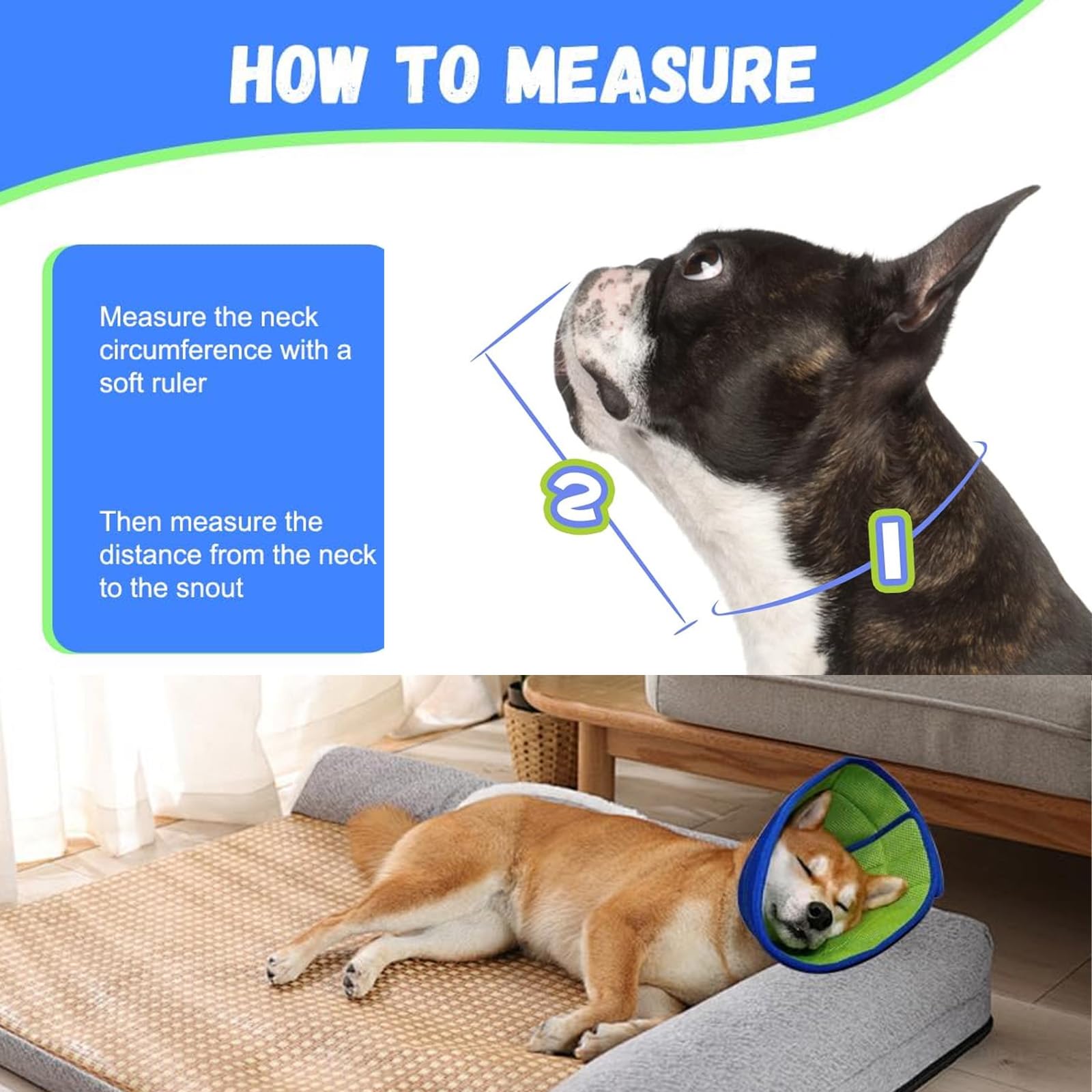 Soft Dog Cone Collar for Dogs After Surgery Adjustable Neck Recovery Collar for Pets Prevent Licking with Dog Bath Brush,for Small Dogs with Soft Protect Edge (S) - Image 4