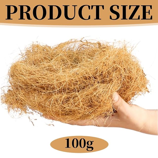 Foto 2 de 8 de Sikweny 100 g Fibra de Coco para Anidación Nido para Canarios