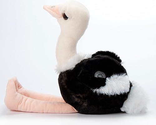 The Petting Zoo Peluche de avestruz, regalos para niños, animales salvajes del zoológico Onez, juguete de peluche de avestruz de 12 pulgadas