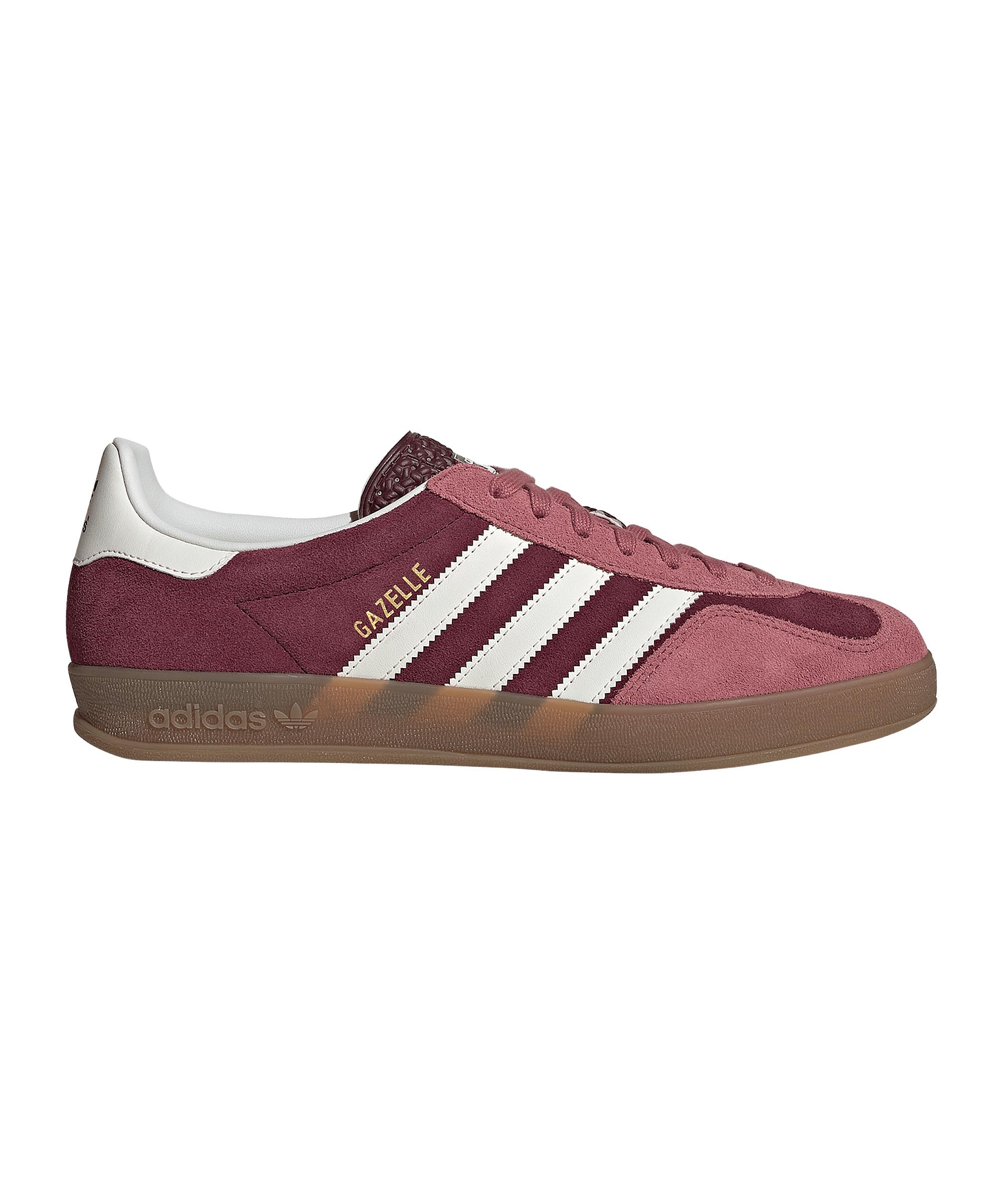 adidas Gazelle Indoor Men's Shoes, Maroon/Cloud White/Preloved Crimson, Size 9.5