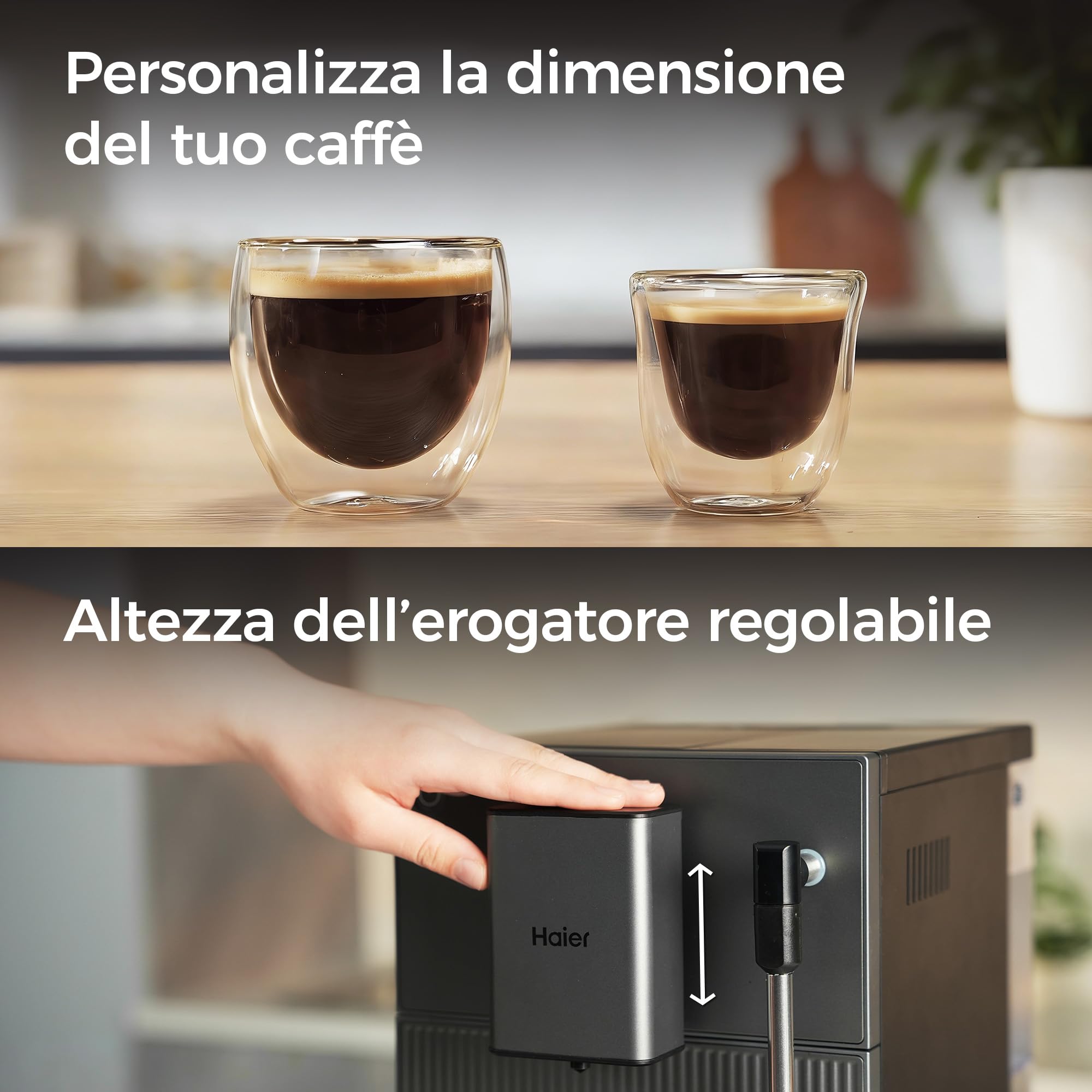 Haier Friggitrice ad Aria Flexi | 11L con Divisorio e Finestra | 8 Funzioni, Divisorio per 1 o 2 Zone, Funzione Sync, Allarme Agitazione, Antiaderente, Lavastoviglie