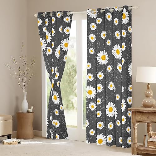 Miniatura 4 de Cortinas opacas florales bohemias de 84 x 63 pulgadas, cortinas románticas de flores de jardín, cortinas y cortinas de ventana botánicas de plantas