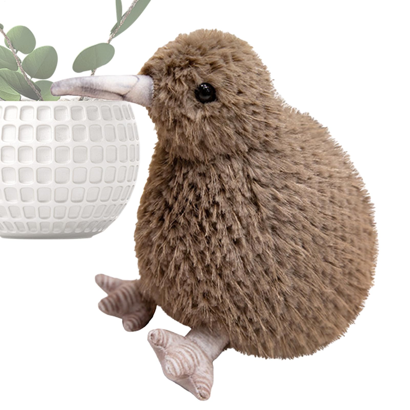 Lueear Kiwi Bird Plush,Furry Kiwi Bird Plush Doll | Realistic Soft Hugger Home Decor for Teens Girls Children Girlfriend Women Kids