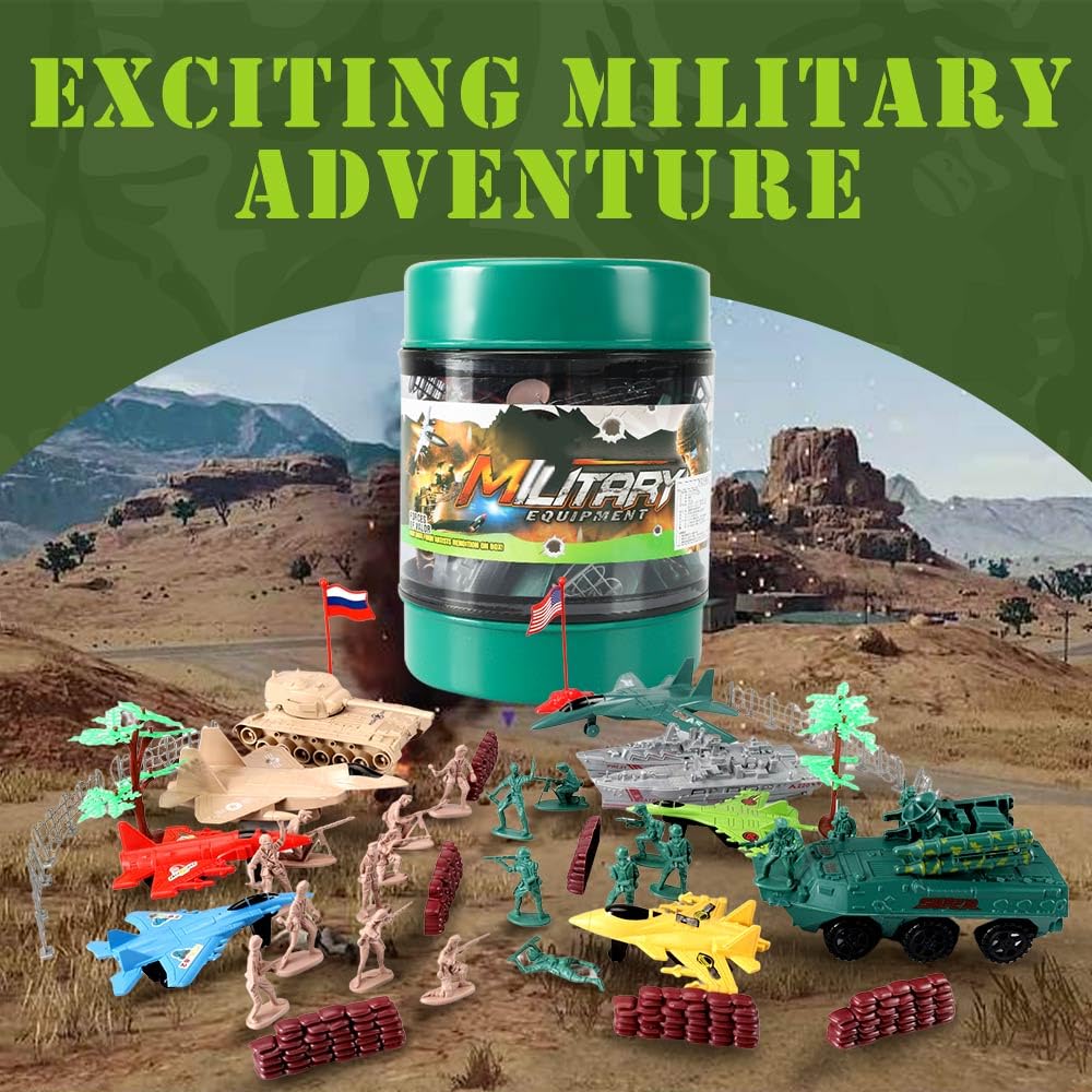 Military☆★男前リメイク缶✨️3個セット Amazon.co.jp: ViiKONDO アーミーメンズトイミリタリープレイセット