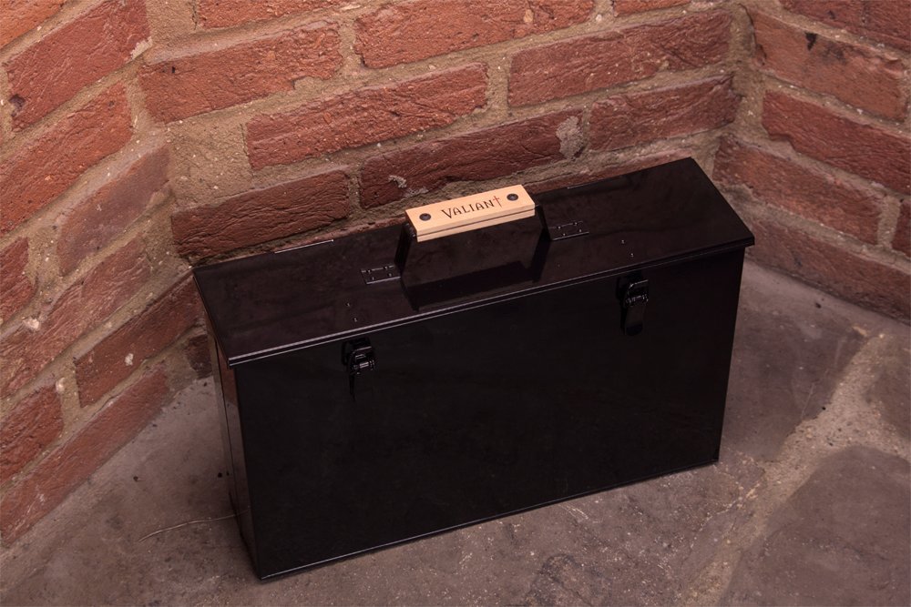 Valiant FIR240 - Maletín para guardar y transportar cenizas de horno o chimenea, color negro