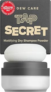 I Dew Care Dry Shampoo Powder - Tap Secret | With Black Ginseng, Non-aerosol, Benzene-free, Mattifying Root Boost, No White Cast, Travel Size Dry Shampoo for Woman, Gifts, 1 Count, 0.27 Oz