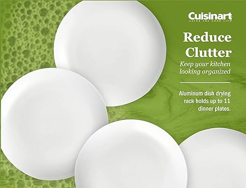 Miniatura 6 de Cuisinart Escurridor de platos de acero inoxidable – Incluye escurridor de platos de alambre, organizador de utensilios, tabla de drenaje, soporte