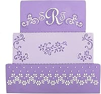 Vista 3 de Plantillas de galletas en aerosol floral delicado de Designer Stencils