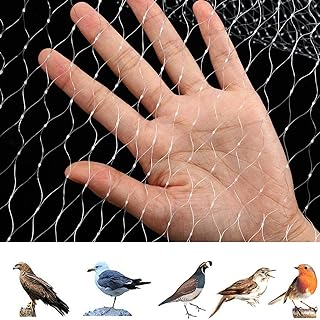33 x 16 Ft Anti Bird Net for Garden, Reusable Nylon Garden Anti Bird Mesh Netting with 1.1 Inches Mesh, Protect Plant Tree Fruits Vegetable for Birds Pest Control and Animal Fence Barrier Netting