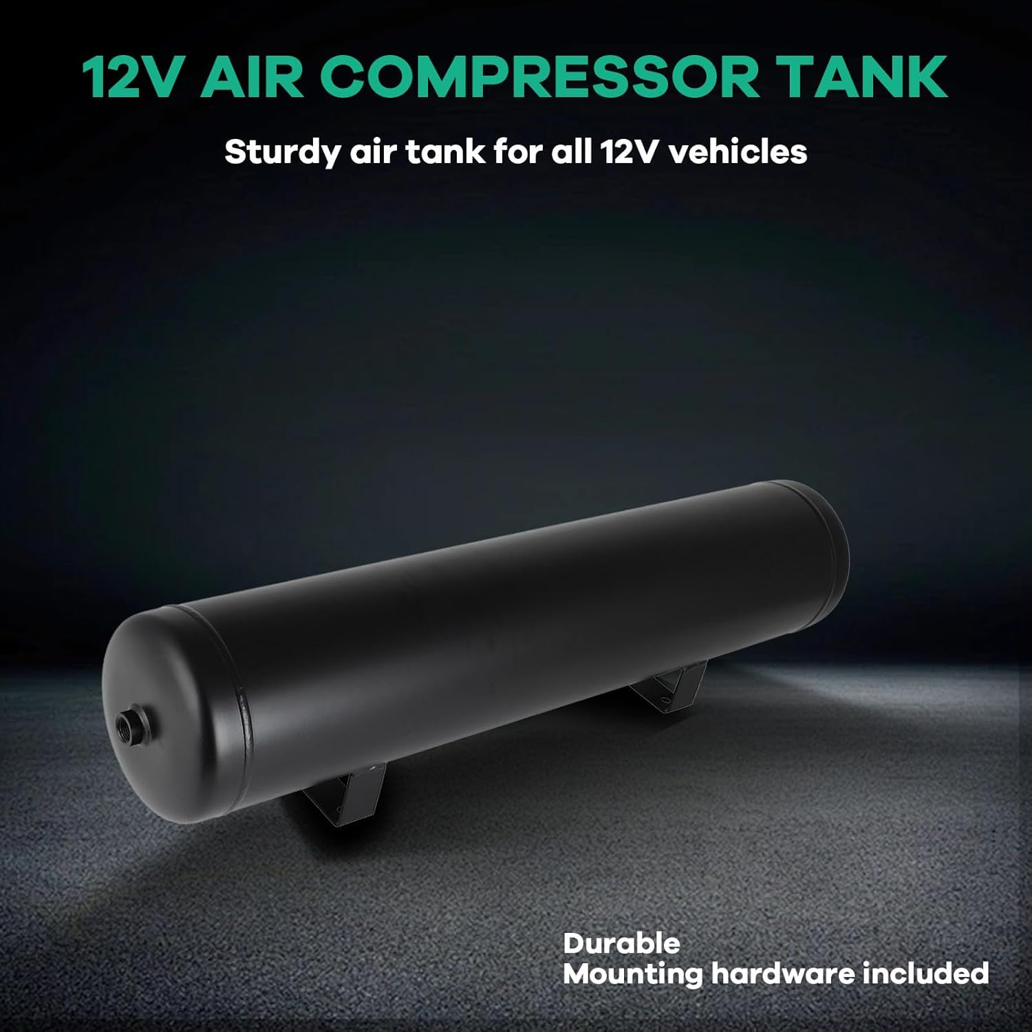 STAYTOP 5 Gallon (18 Liter) 5 Ports Suspension Air Ride Bag Train Truck Horn Air Tank 200 PSI