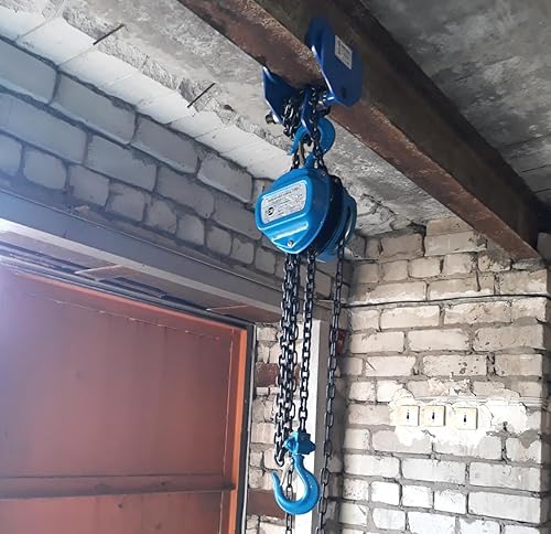 Miniatura 7 de CPROSP Carro de haz manual de 3 toneladas, capacidad de 6613 libras con ruedas dobles y ancho ajustable de 3-6 pulgadas para vigas en I. Carro de