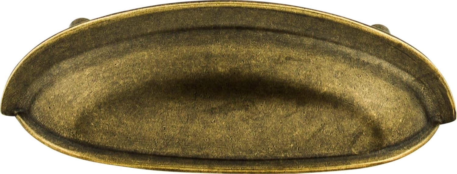 Top Knobs M367 Somerset Collection 3" Cup Pull, Antique Copper