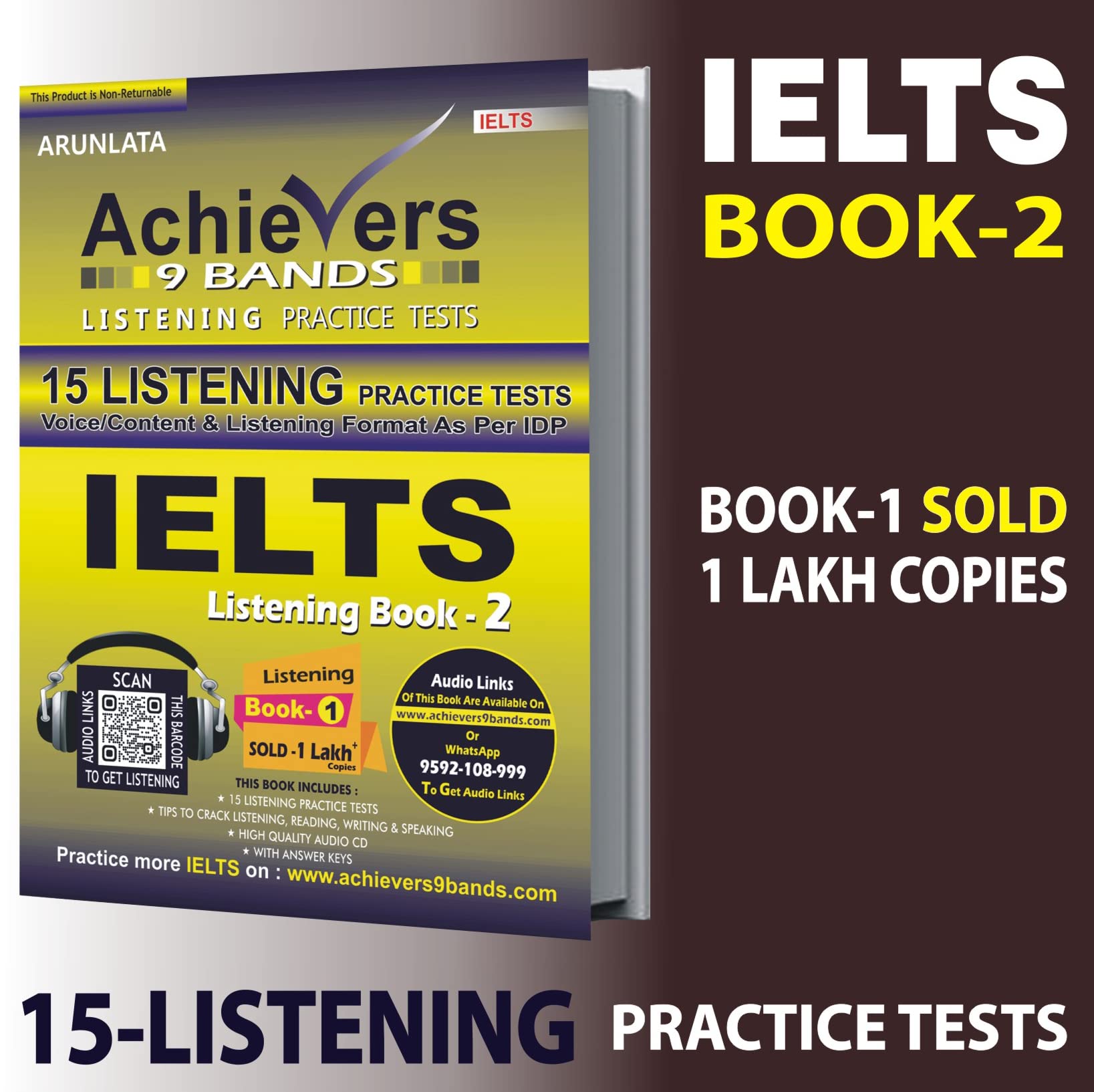 IELTS General Training COMBO - R / L / W / S / 6 BOOKS PACK Latest January Edition - 2026, Achievers 9 Bands, Author: Arunlata (Second Edition - 2022) 4