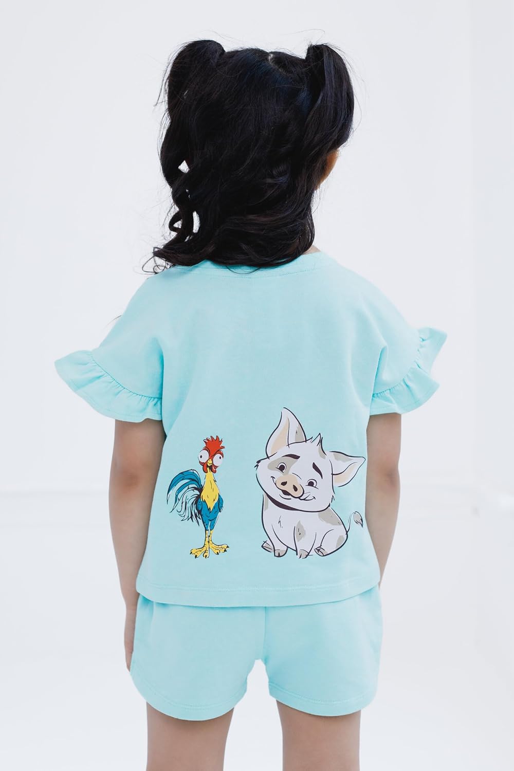 Disney French Terry T-Shirt and Shorts Outfit Set Infant to Big Kid Sizes (12 Months - 14-16) - Image 4