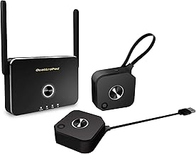 EZCAST QuattroPod Mini | 5G Wireless HDMI, Presentation Facility Transmitter & Receiver for Streaming 4K from Laptop, PC, Smartphone, tablet to HDTV/Projector/Netflix/Disney+/Streaming (1T1R)