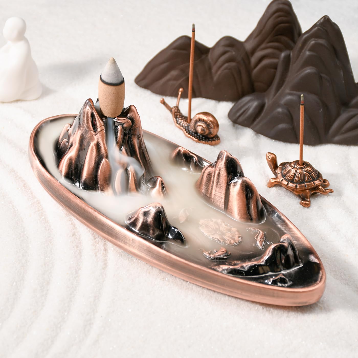 Amazon.com: wellsee Incense Burner - Incense Waterfall Fountain