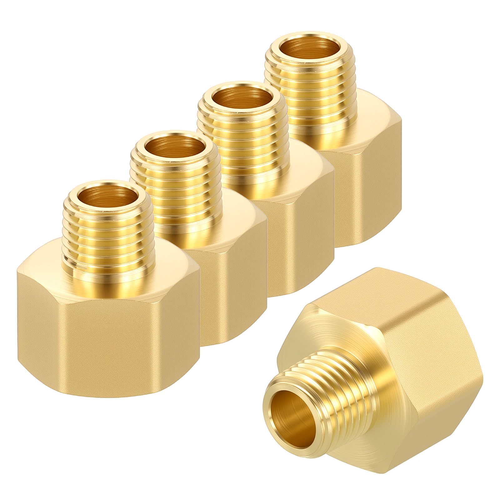 Lot de 5 adaptateurs 1/2 femelle x 1/4 male NPT pour traitement de l'eau et industrie