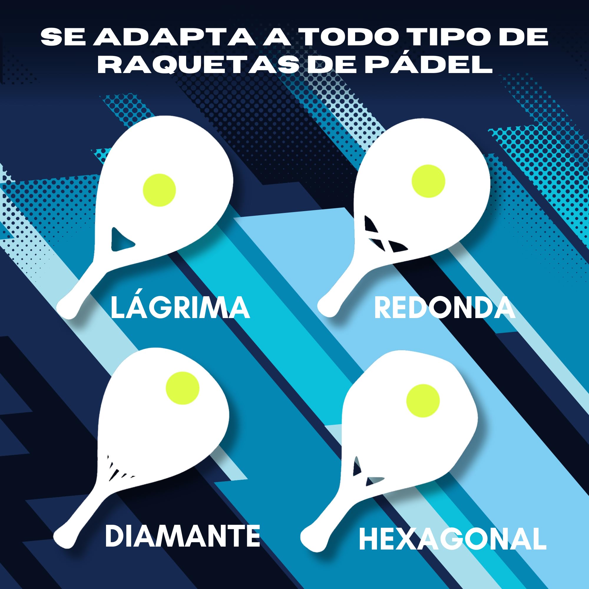 Protector Transparente Rugoso para Pala de Pádel - Cinta Protectora Multigranulada de Silicona