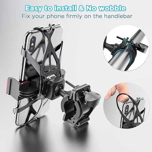 Miniatura 8 de Soporte para teléfono de motocicleta soporte para teléfono de bicicleta soporte universal para teléfono celular IPOW soporte para teléfono celular
