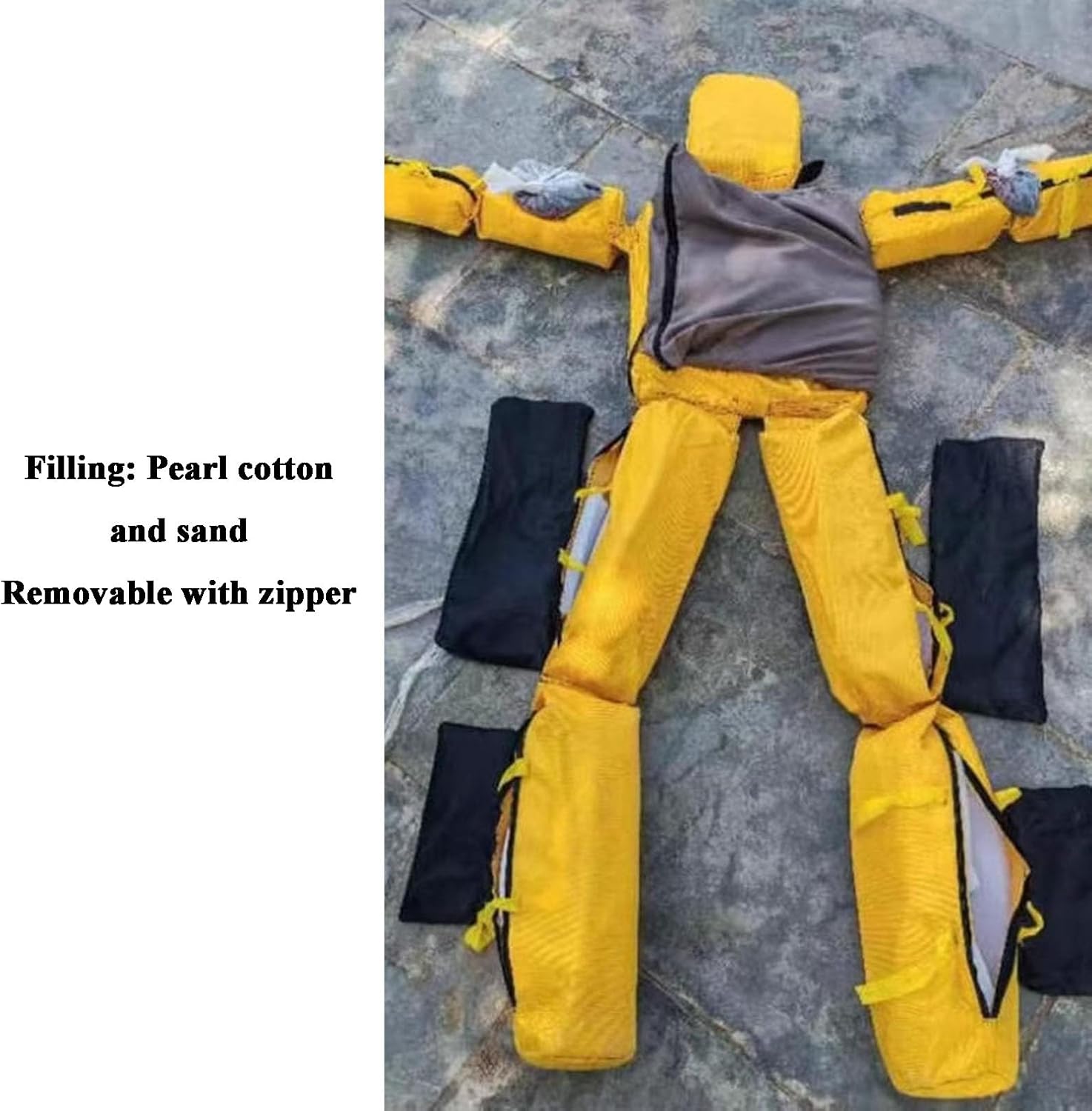 Water Life-Saving Training Dummy,Life-Saving Teaching Tools,Removable Fire Training Drill Model,for Water Safety Courses(Color2,175cm-10kg)
