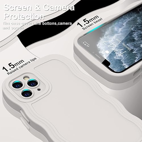 Miniatura 2 de LUMARKE Funda de silicona para iPhone 11 Pro Max con protección de cámara mejorada, diseño de moda para hombres, mujeres y niñas, funda suave que