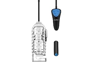 19X Mini Handheld Milker Masturbator with Remote Controlled Bullet for Men &...